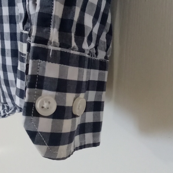 Double Pump Black and white long sleeve button down shirt - Picture 6 of 8